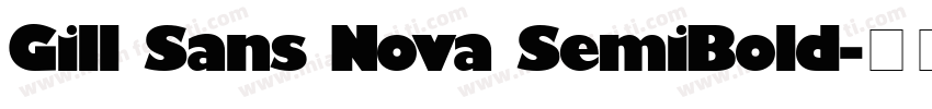 Gill Sans Nova SemiBold字体转换
